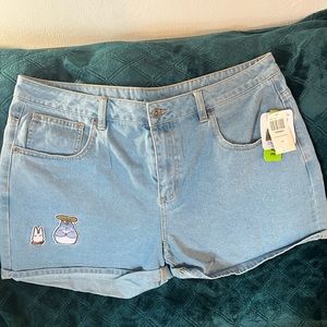 Totoro Jean Shorts
